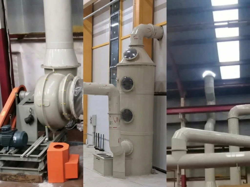 Kimyasal buhar arıtma sistemi - endüstriyel baca