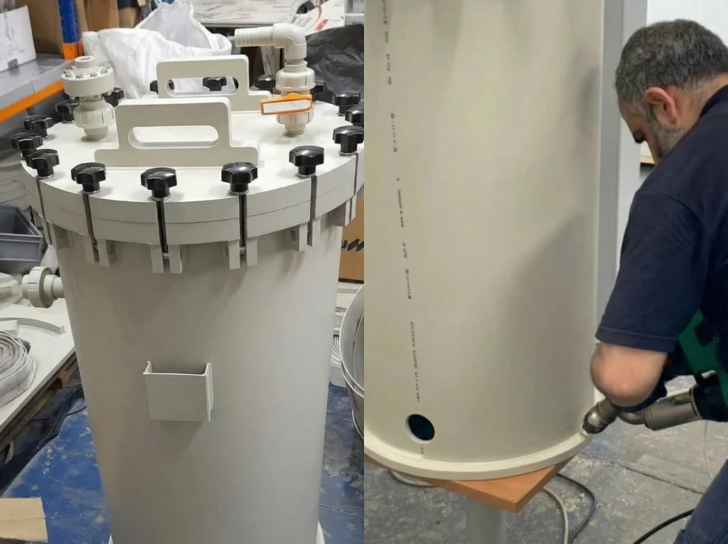 Ekstrüzyon kaynak uygulaması - havuz izolasyonu