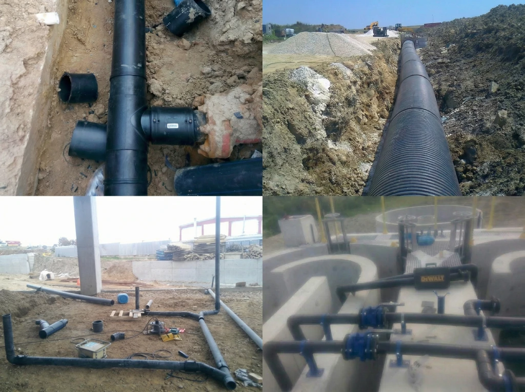 Elektrofüzyon kaynak uygulaması - PE boru hattı